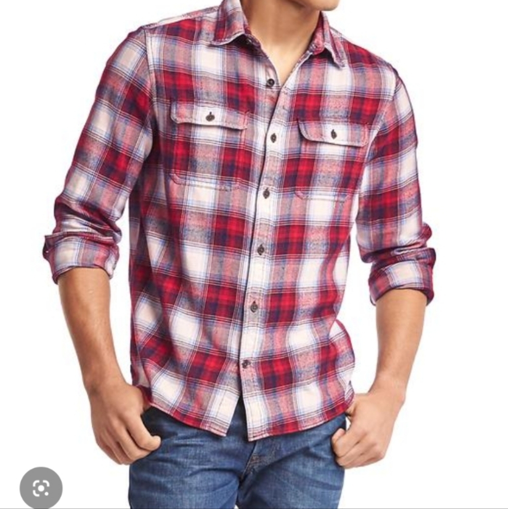 Gap X Pendleton Flannel Button Down *Flawed* - image 2